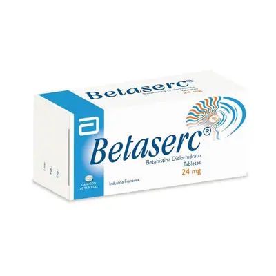 Betaserc tabletas 24 mg caja x 40 unidades