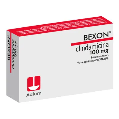 Bexon 100 mg óvulos, caja x 3 unidades