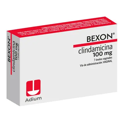 Bexon 100 mg óvulos, caja x 7 unidades
