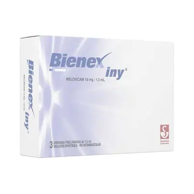 Bienex ampollas 15 mg caja 3 x 1.5 ml