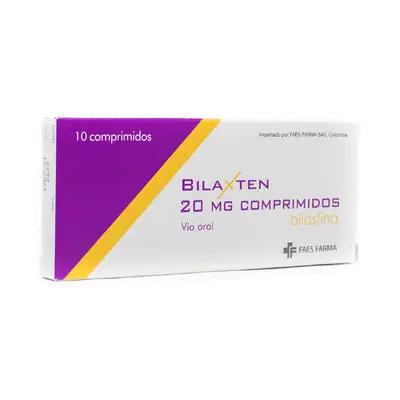 Bilaxten 20 mg comprimidos x 10 unidades