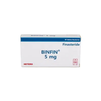 Binfin (finasteride) tabletas 5 mg caja x 30 unidades