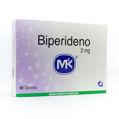 Biperideno 2 mg, caja x 90 tabletas (Mk)