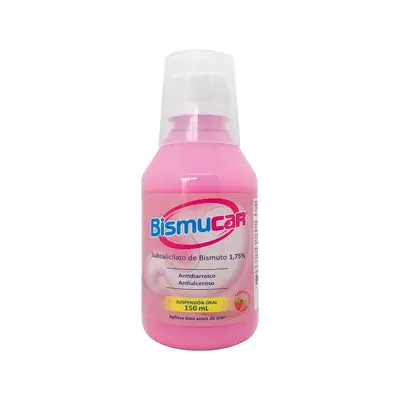Bismucar (bismuto) jarabe sabor fresa frasco 150 ml