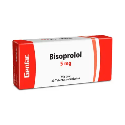 Bisoprolol 5 mg, frasco x 30 tabletas (Mk)