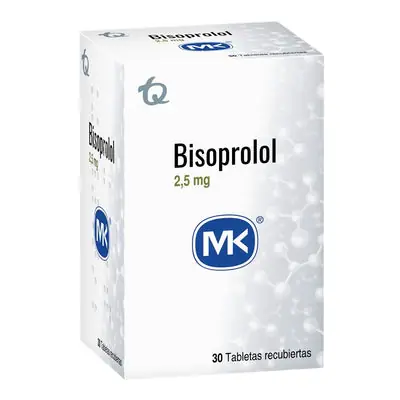 Bisoprolol Mk tabletas 2.5 mg caja x 30 unidades
