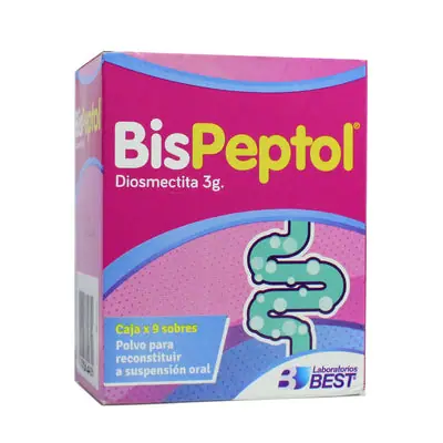 Bispeptol sachet 3 g caja x 9 unidades