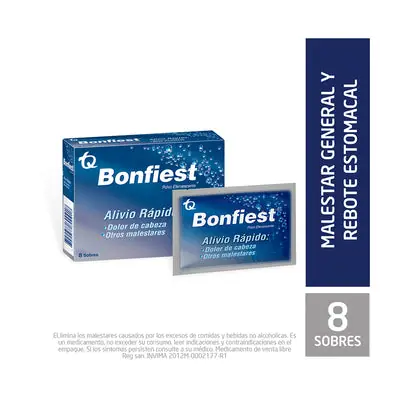 Bonfiest plegadiza 8 sobres, caja x 8 unidades