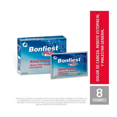 Bonfiest Plus sobres, caja x 8 unidades