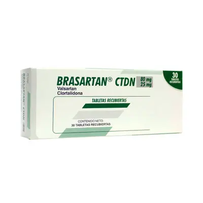 Brasartan Ctdn tabletas 80 mg/25 mg, caja x 30 unidades