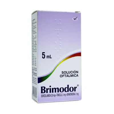 Brimodor solución oftálmica, frasco de 5 ml