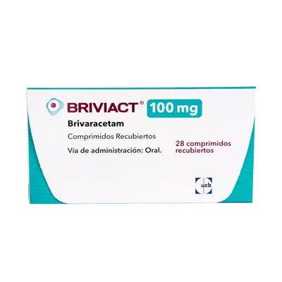 Briviact comprimidos 100 mg, caja x 28 comprimidos