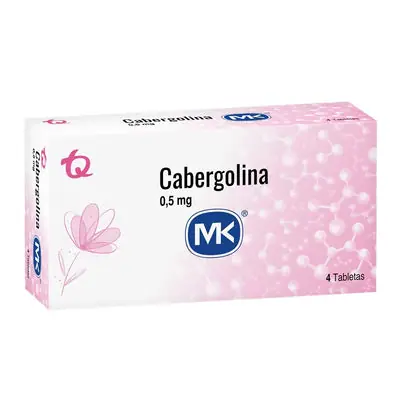 Cabergolina Mk tabletas 0.5 mg caja x 4 unidades