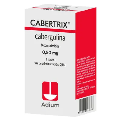 Cabertrix 0,50 mg comprimidos, caja x 8 unidades