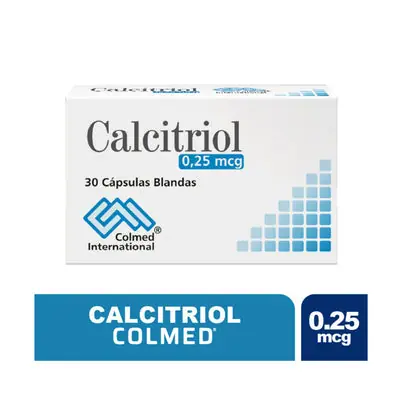 Calcitriol 0,25 mcg, x 30 cápsulas