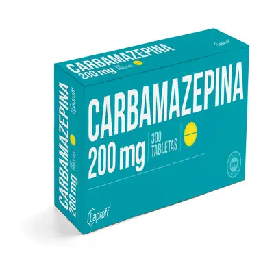 Carbamazepina 200 mg, caja x 300 tabletas