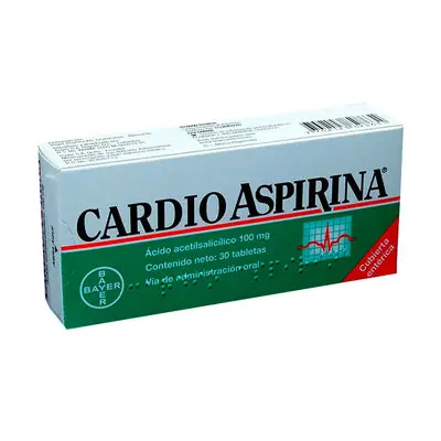 Cardioaspirina 100 mg tabletas, caja x 30 unidades
