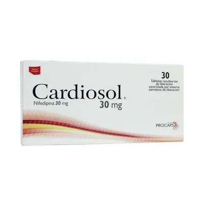 Cardiosol 30 mg tabletas recubiertas, caja x 30 unidades