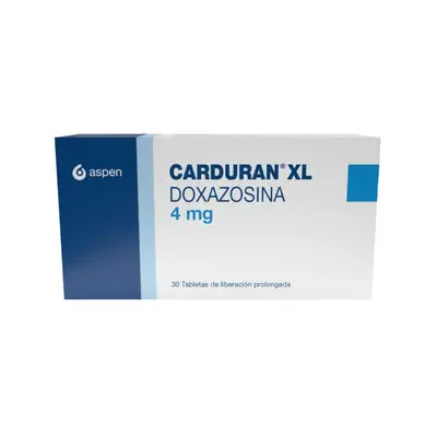 Carduran XL 4 mg - tabletas de liberación prolongada - caja x 30 unidades
