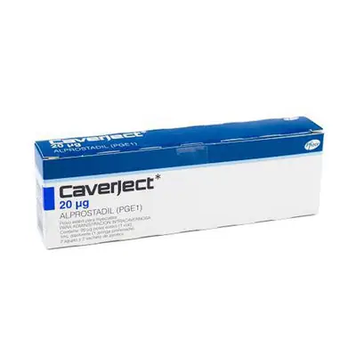 Caverject CD 20 mcg, caja x 1 ampolla