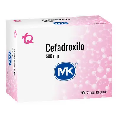 Cefadroxilo Mk cápsulas duras 500 mg caja x 30 unidades