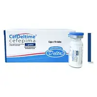 Cefepima 1,0 g polvo estéril para reconstituir a solución inyectable, caja x 10 viales (Cefdeltime)