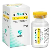 Ceftriaxona 1 g, caja x 10 ampollas (Cefridelt)