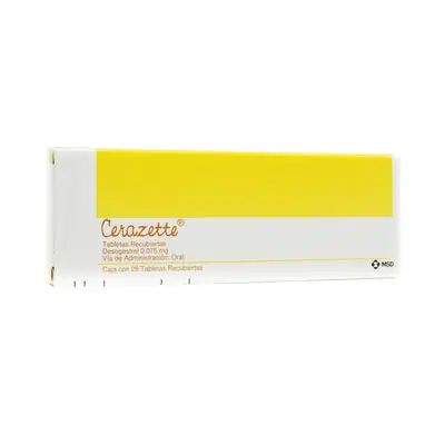 Cerazette comprimidos 0,075 mg, caja x 28 unidades