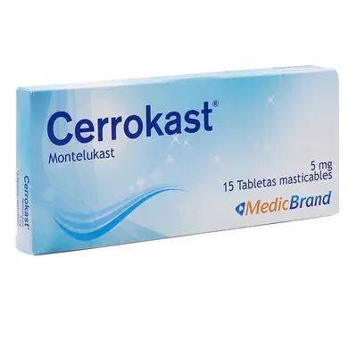 Cerrokast 5 mg Tabletas Masticables, caja x 15