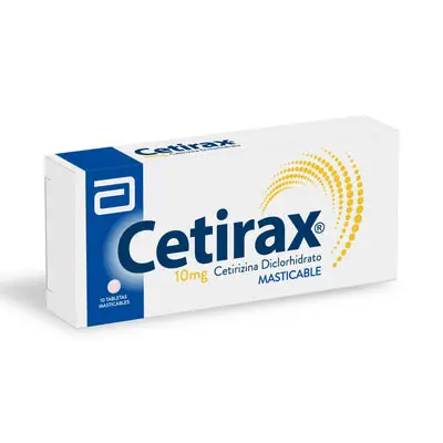 Cetirax tabletas 10 mg caja x 10 unidades