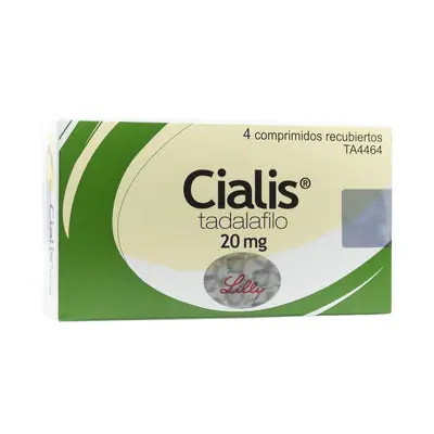 Cialis comprimidos 20 mg, caja x 4 unidades