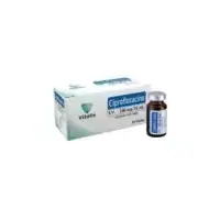 Ciprofloxacino 100 mg/10 ml solución inyectable, ampolla x 1