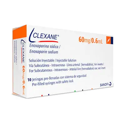 Clexane jeringa prellenada 60 mg caja x 10 unidades