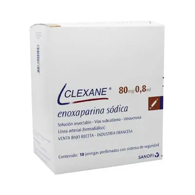 Clexane jeringa prellenada 80 mg caja x 10 unidades