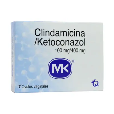 Clindamicina + ketoconazol Mk óvulos 100 mg/400 mg caja x 7 unidades