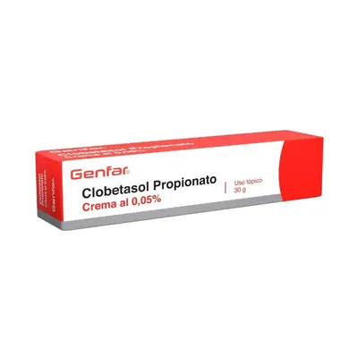 Clobetasol propionato Genfar crema 0.05 %, caja de 30 g