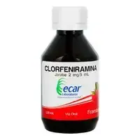 Clorfeniramina 2 mg/5 ml jarabe x 120 ml