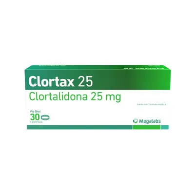 Clortax tabletas 25 mg, caja x 30 unidades