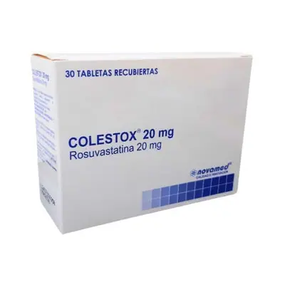 Colestox tabletas 20 mg, caja x 30 unidades (Novamed)