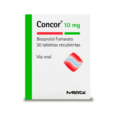 Concor tabletas 10 mg Merck caja x 30 unidades