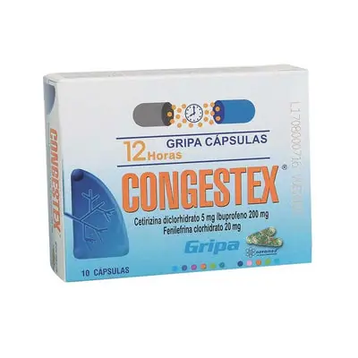 Congestex cápsulas, caja x 10 unidades (Novamed)