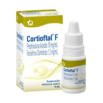 Cortioftal F gotas oftálmicas caja 5 ml