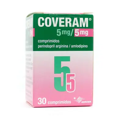 Coveram comprimidos 5/5 mg caja x 30 unidades