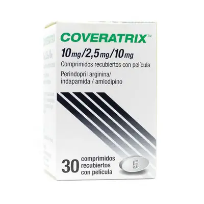 Coveratrix tabletas 10/2.5/10 mg caja x 30 unidades