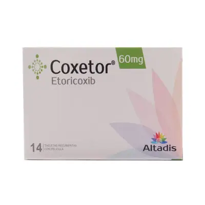 Coxetor 60 mg - tabletas cubiertas - caja x 14 unidades