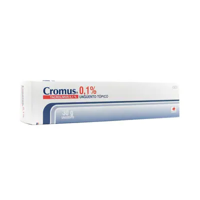 Cromus ungüento 0.1%, caja con tubo de 30 g