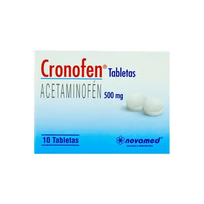 Cronofen tabletas 500 mg, caja x 10 unidades (Novamed)