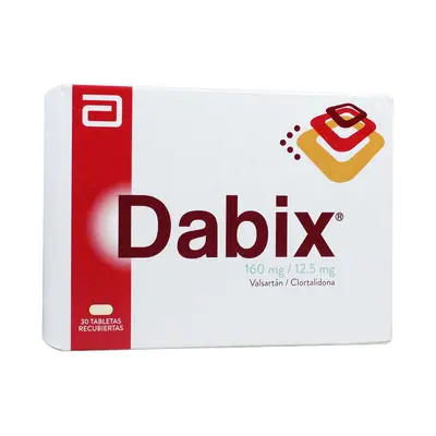 Dabix tabletas 160 mg/12.5 mg caja x 30 unidades