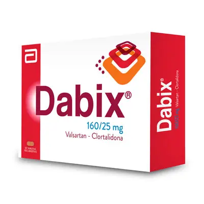 Dabix tabletas 160 mg/25 mg caja x 30 unidades