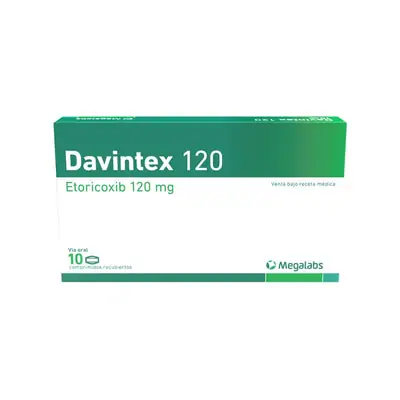 Davintex comprimidos 120 mg, caja x 10 unidades